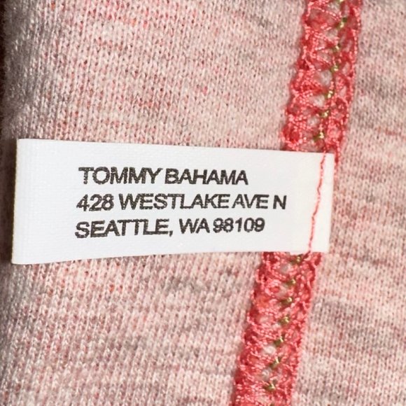 Men's Tommy Bahama 100% Cotton Peach Reversible 1/4 Zip Sweater Size XL - Picture 7 of 10